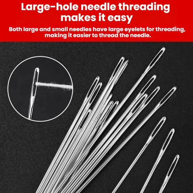 Household Large-hole Sewing Needle Set, Length: 25pcs /Set 3.2cm