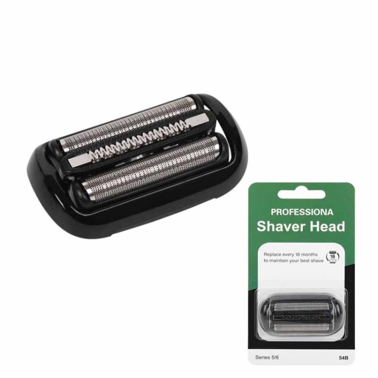 54B Replacement Shaver Head For Braun Series 5/6 50-R1000s / 50-B1200S/ 6072cc / 6075co /  7025s / 7027cs - Blister Pack