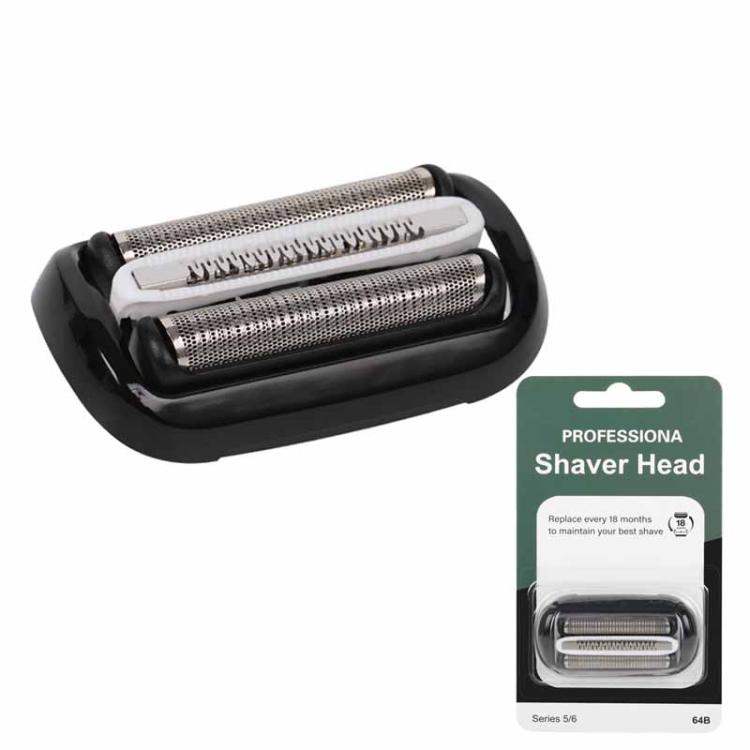 64B Replacement Shaver Head For Braun Series 5/6 50-R1000s / 50-B1200S / 6072cc / 7025s - Blister Pack