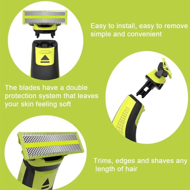 Electric Shaver Heads Blades, For Philips OneBlade QP4631 / QP2834 / QP2724 / QP2630 / QP2520, Style: B