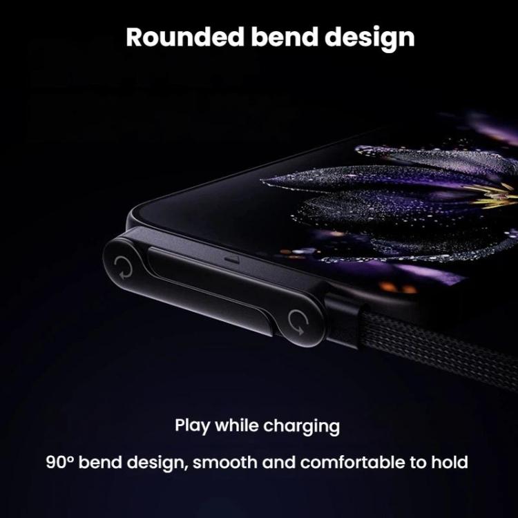 65W USB-A To Type-C 1.5m Data Cable With Foldable Stand Fast-Charging Braided Charging Cable