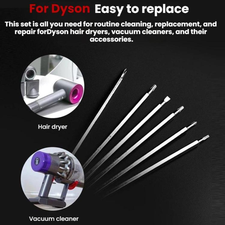 For Dyson Hair Dryers Vacuum Cleaners Repair Disassembly Screwdrivers - 6 in 1