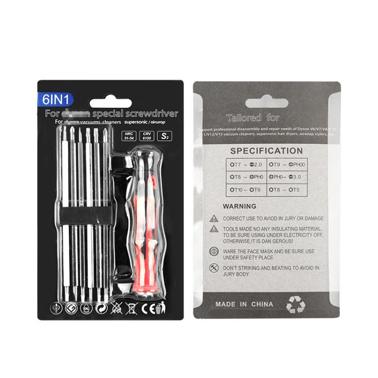 For Dyson Hair Dryers Vacuum Cleaners Repair Disassembly Screwdrivers - 6 in 1