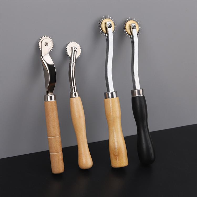 Leather Marking Wheel Tailoring Pattern Making Tool Roller, Style: Standard SKC Wooden Handle