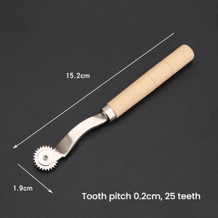 Leather Marking Wheel Tailoring Pattern Making Tool Roller, Style: Standard SKC Wooden Handle