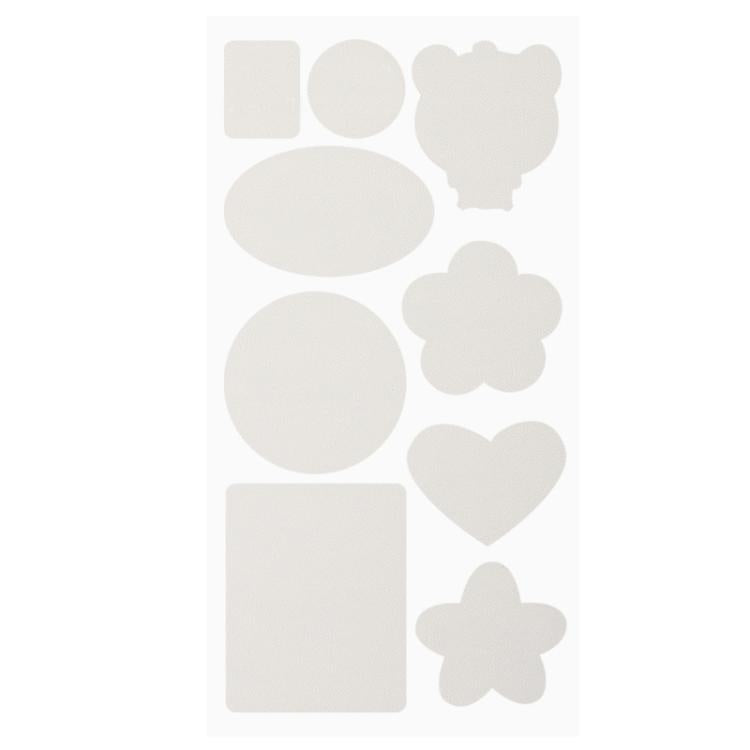 10sets Leather Repair Patches For Sofas Chairs And Car Seats, Color: Style A White