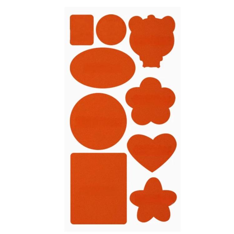 10sets Leather Repair Patches For Sofas Chairs And Car Seats, Color: Style A Orange