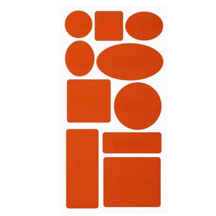 10sets Leather Repair Patches For Sofas Chairs And Car Seats, Color: Style B Orange