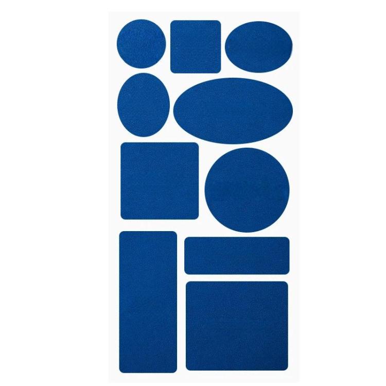10sets Leather Repair Patches For Sofas Chairs And Car Seats, Color: Style B Blue