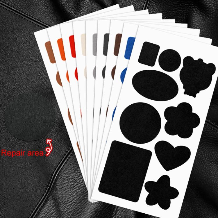 10sets Leather Repair Patches For Sofas Chairs And Car Seats, Color: Style A Blue