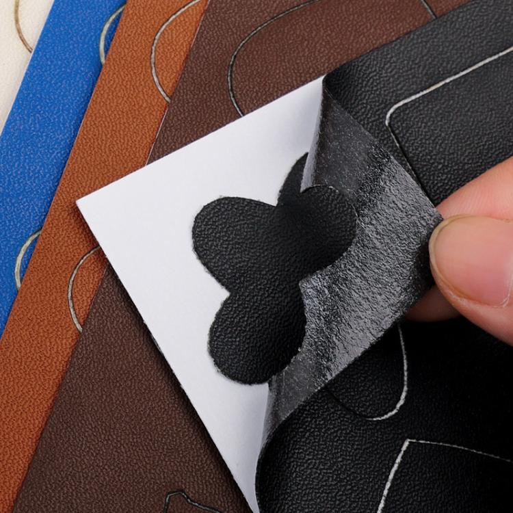 10sets Leather Repair Patches For Sofas Chairs And Car Seats, Color: Style B Black