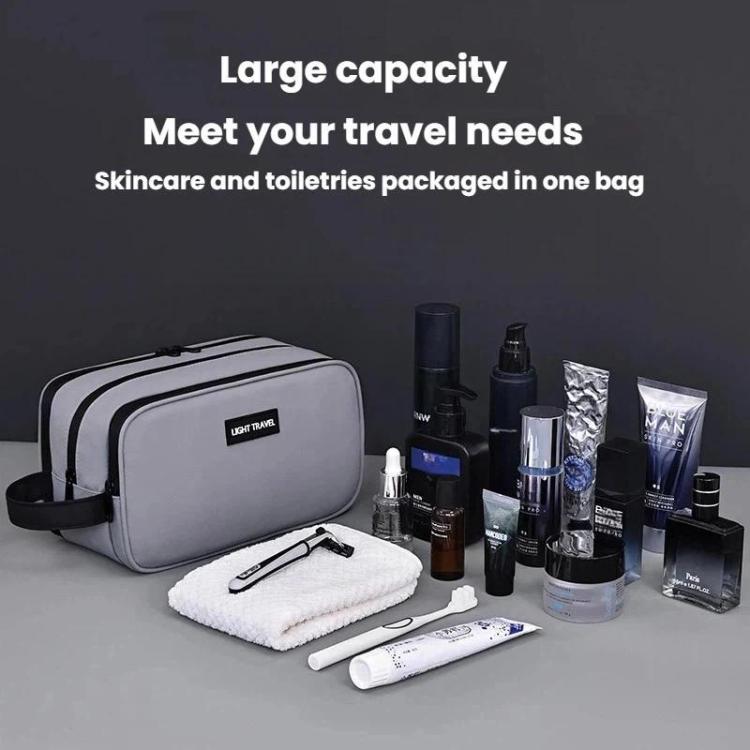 3-Layers Large-Capacity Waterproof Toiletry Bag Portable Travel Cosmetic Storage Bag