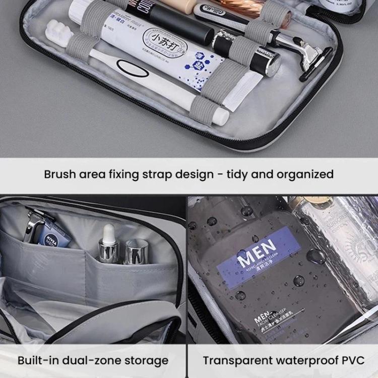 3-Layers Large-Capacity Waterproof Toiletry Bag Portable Travel Cosmetic Storage Bag