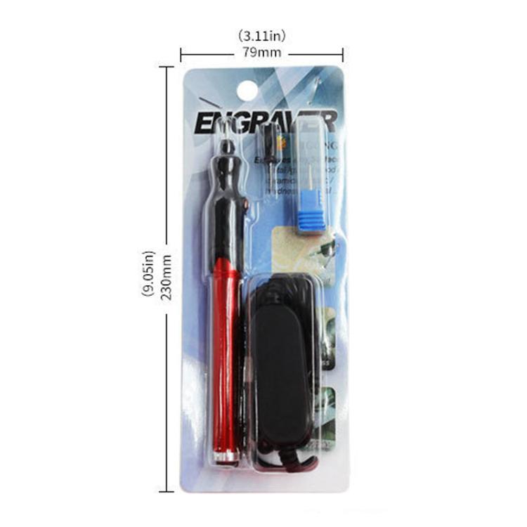 Aluminum Alloy USB Speed Adjustable Electric Grinder Pen 5V Metal Engraving and Carving DIY Tool - Red
