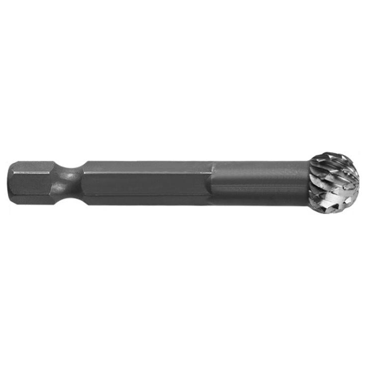 DX1009 Double Groove Alloy Steel Rotary File Woodworking Carving / Reaming / Slotting Grinding Head