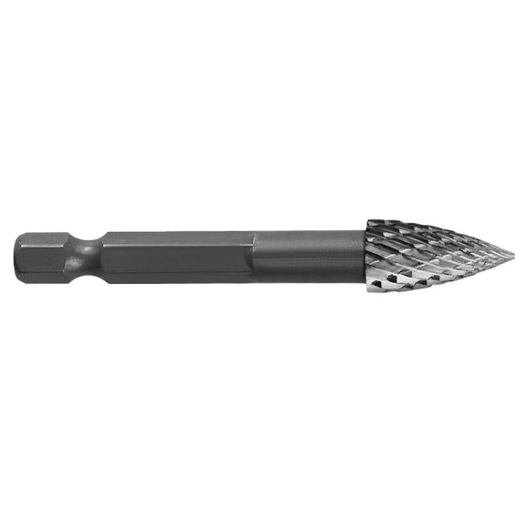 GC1020 Double Groove Alloy Steel Rotary File Woodworking Carving / Reaming / Slotting Grinding Head