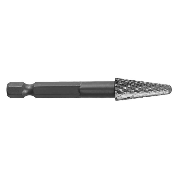 LX1025 Double Groove Alloy Steel Rotary File Woodworking Carving / Reaming / Slotting Grinding Head
