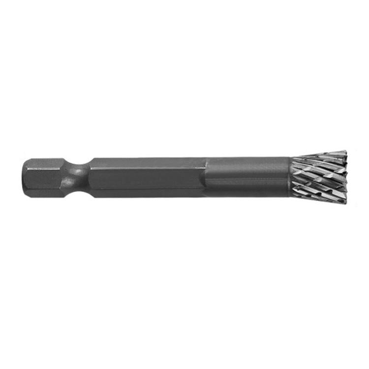 NX1010 Double Groove Alloy Steel Rotary File Woodworking Carving / Reaming / Slotting Grinding Head