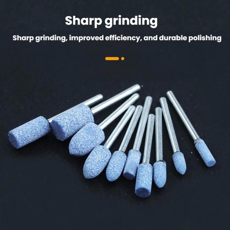 10pcs /Set 3mm Shank Flint Wheel Sanding Head Polishing Head, Color: Pink