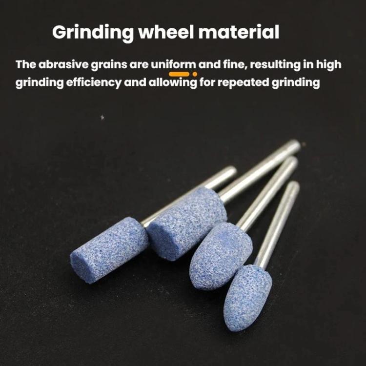 10pcs /Set 3mm Shank Flint Wheel Sanding Head Polishing Head, Color: Pink
