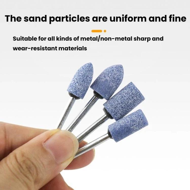 10pcs /Set 3mm Shank Flint Wheel Sanding Head Polishing Head, Color: Pink