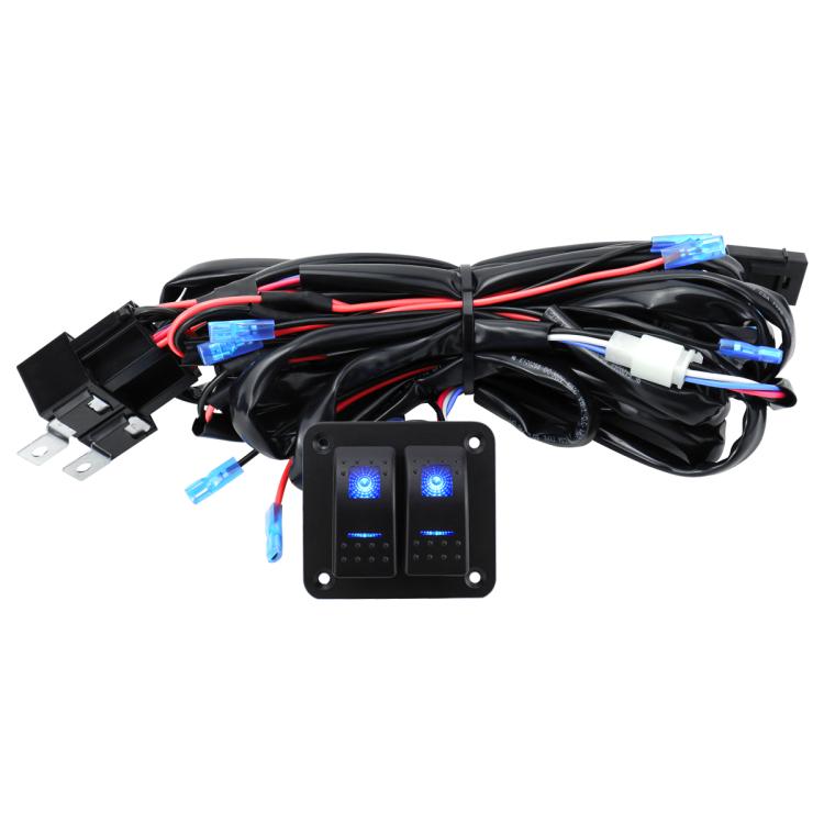 12V Power Switch Control LED Light Strip Wiring Harness Kit With Fuse, Specification: 2-key