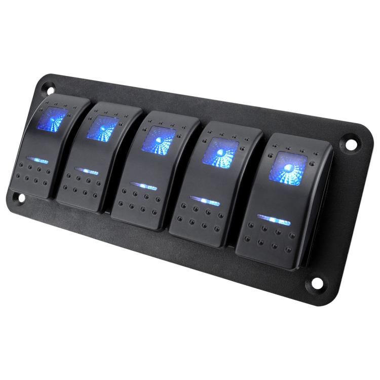 12V Power Switch Control LED Light Strip Wiring Harness Kit With Fuse, Specification: 5-key
