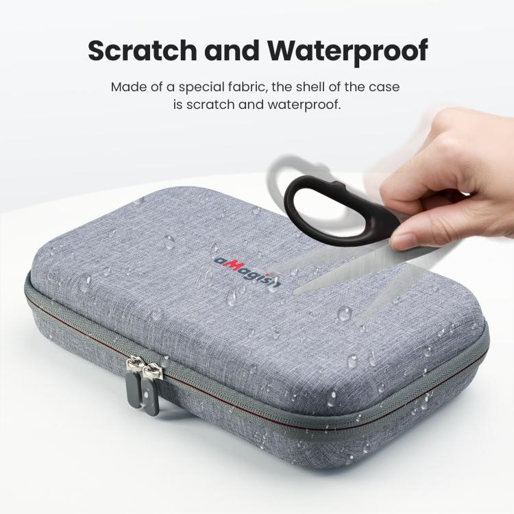 aMagisn Medium Carrying Case For Insta360 X4 Air/X4/X5 Hard EVA Shell with Removable Soft Interior - Gray