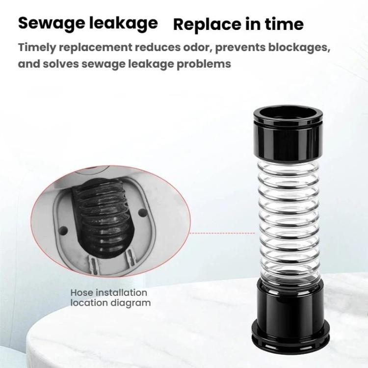 For Dreame H12 11.5cm Floor Brush Corrugated Hose Sewer Hose Repair Parts