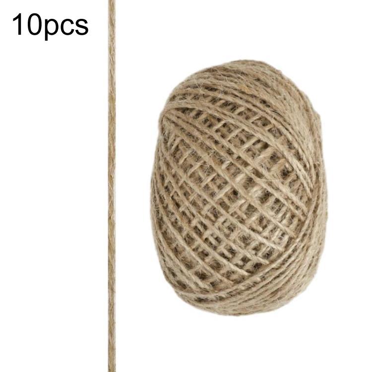 10pcs DIY Hand-Woven Hemp Rope Decoration Materials, Specification: 0.0015x100m