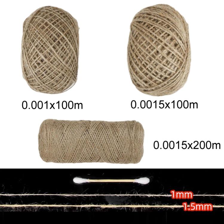 10pcs DIY Hand-Woven Hemp Rope Decoration Materials, Specification: 0.001x100m