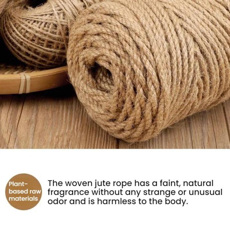 10pcs DIY Hand-Woven Hemp Rope Decoration Materials, Specification: 0.0015x100m