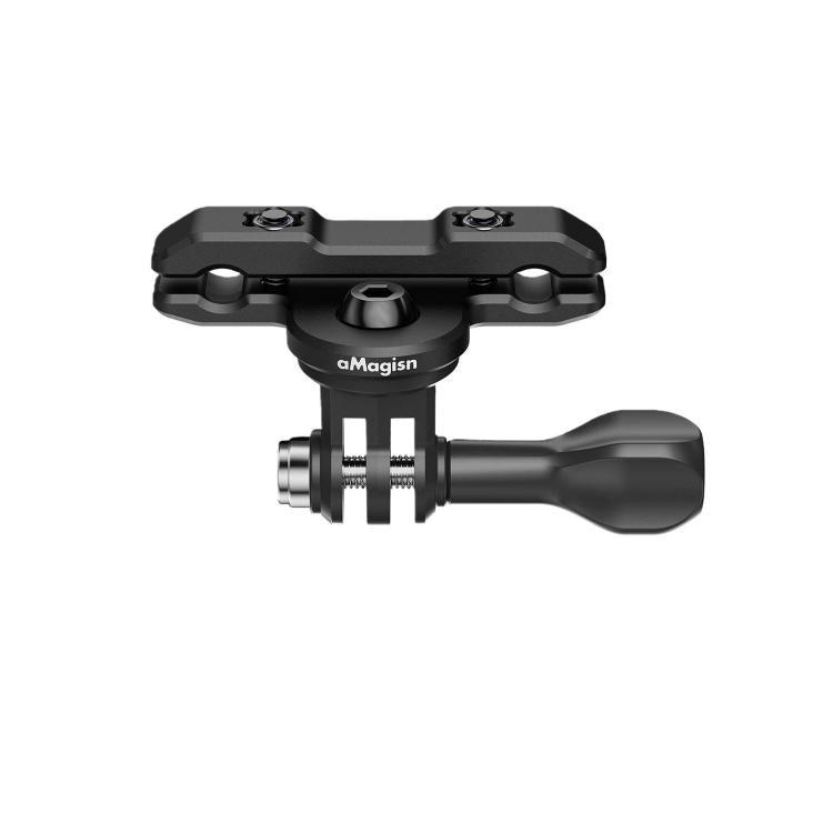 aMagisn  Universal Bike Seat Rail Mount for Action Cameras Bike Seat Clamp - Black