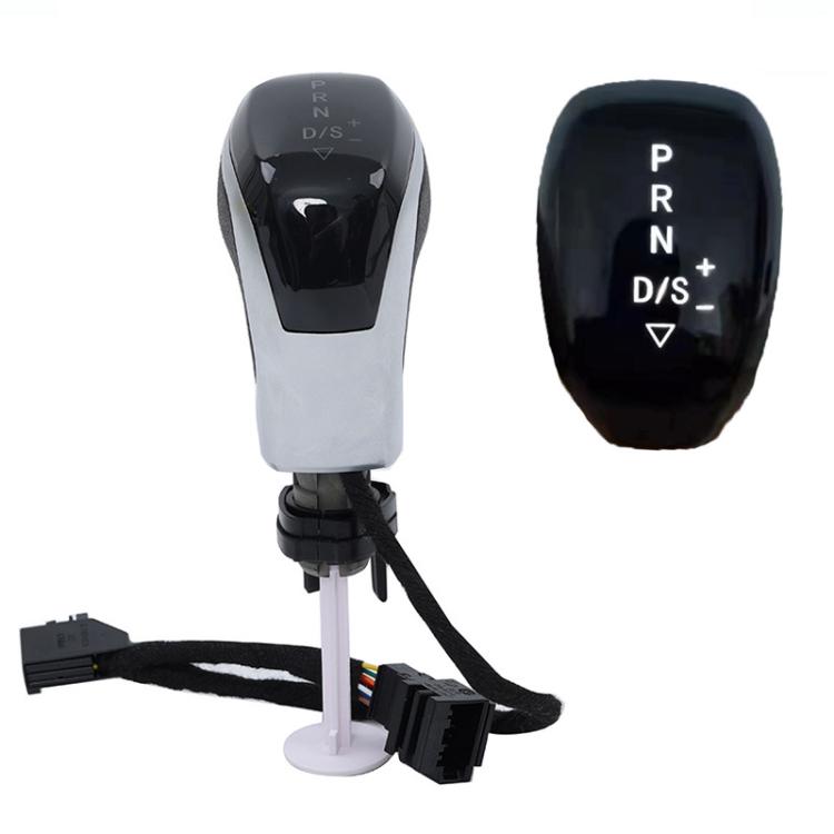 FCXN-D83 For Volkswagen Illuminated LED Gear Shifter Knob Auto Gear Selector Knob, Spec: Leather White Light