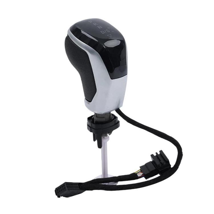 FCXN-D83 For Volkswagen Illuminated LED Gear Shifter Knob Auto Gear Selector Knob, Spec: Leather White Light