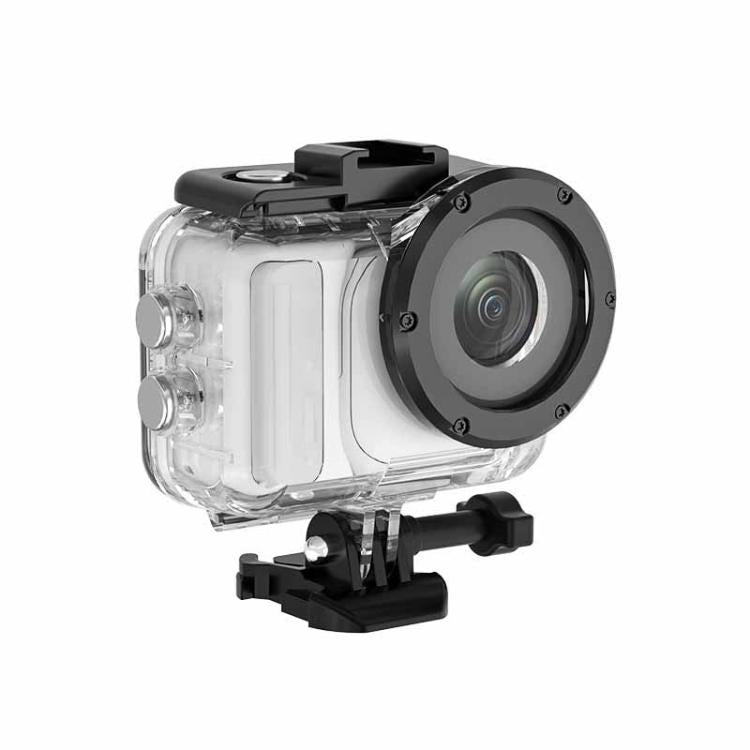 For Insta360 GO Ultra 60m Waterproof Case Kit Dive Housing With Dual Cold Shoe - Transparent