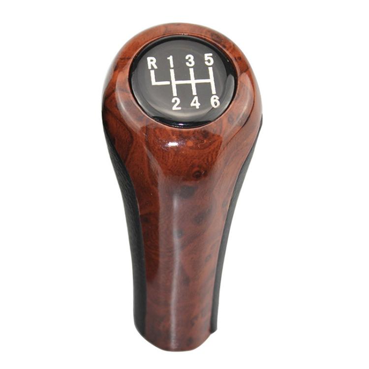 FCXN-A11 For BMW Car Wood Grain Gear Shift Knob Gear Lever Accessories, Spec: 6 Speed