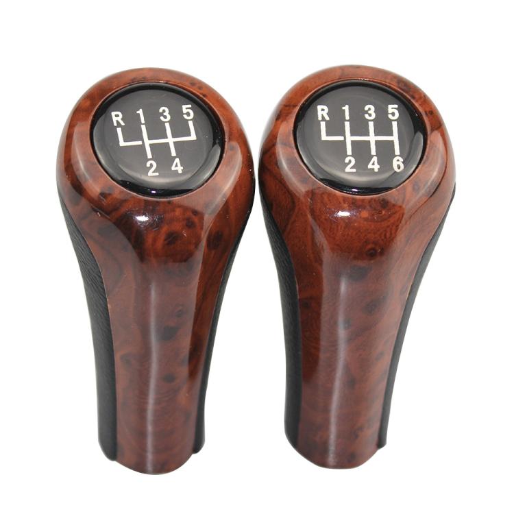 FCXN-A11 For BMW Car Wood Grain Gear Shift Knob Gear Lever Accessories, Spec: 6 Speed