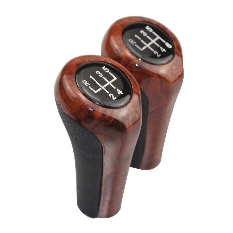 FCXN-A11 For BMW Car Wood Grain Gear Shift Knob Gear Lever Accessories, Spec: 6 Speed