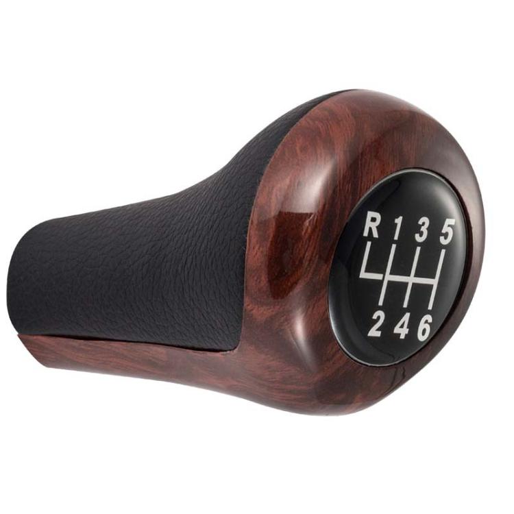 FCXN-A11 For BMW Car Wood Grain Gear Shift Knob Gear Lever Accessories, Spec: 6 Speed