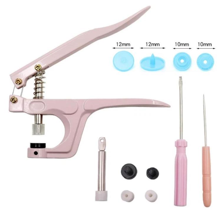 No-Seam Snap Fastener Plastic Snaps With Storage Box Installation Tool, Specification: 50pcs /Sets Mixed Colors