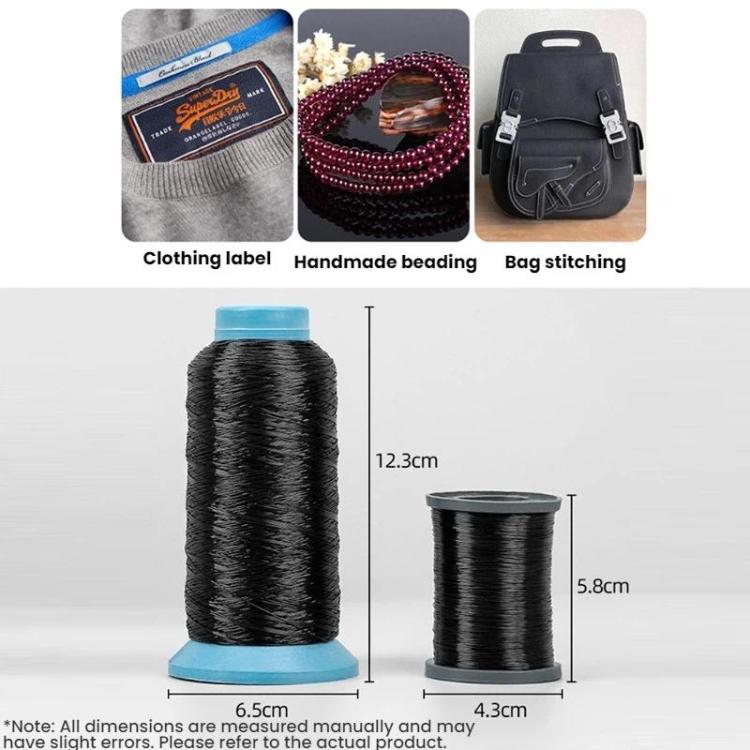 Hand-sewn Nylon Invisible Ultra-fine Filament Thread, Specification: Black Large Roll 0.25mm