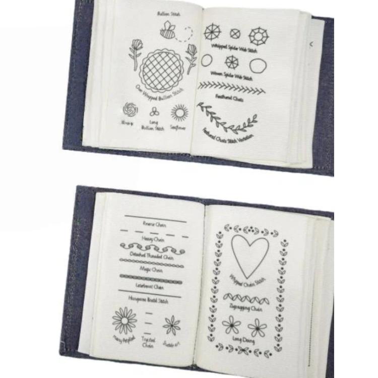 DIY Embroidery Stitch Book with 10 Pages for Hand Sewing and Linen Craft Enthusiasts, Spec: Sewing Kit