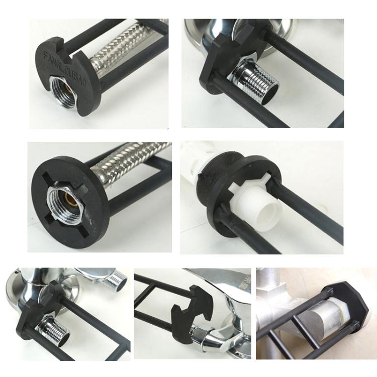 2pcs Multi-function Faucet Installation Wrench Sink Pipe Angle Valve Installation Repair Removal Tool, Spec: A Small+B Large