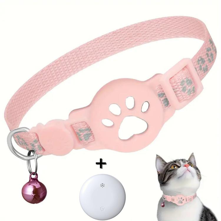 Pet Cat Tracker Collar With S10 GPS Locator Compatible with Apple Find My