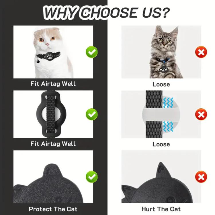 Pet Cat Tracker Collar With S10 GPS Locator Dual System for iOS & Android