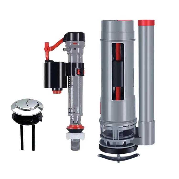 Toilet Tank Universal Flush Waterer Toilet P, Spec: Water Inlet Valve+28cm Drainage Valve+Button