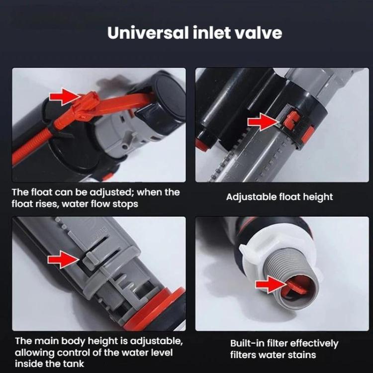 Toilet Tank Universal Flush Waterer Toilet P, Spec: Water Inlet Valve+28cm Drainage Valve