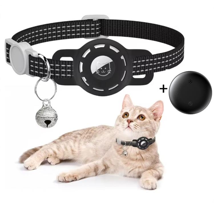 Pet Cat Tracker Collar With S10 GPS Locator Compatible with Apple Find My