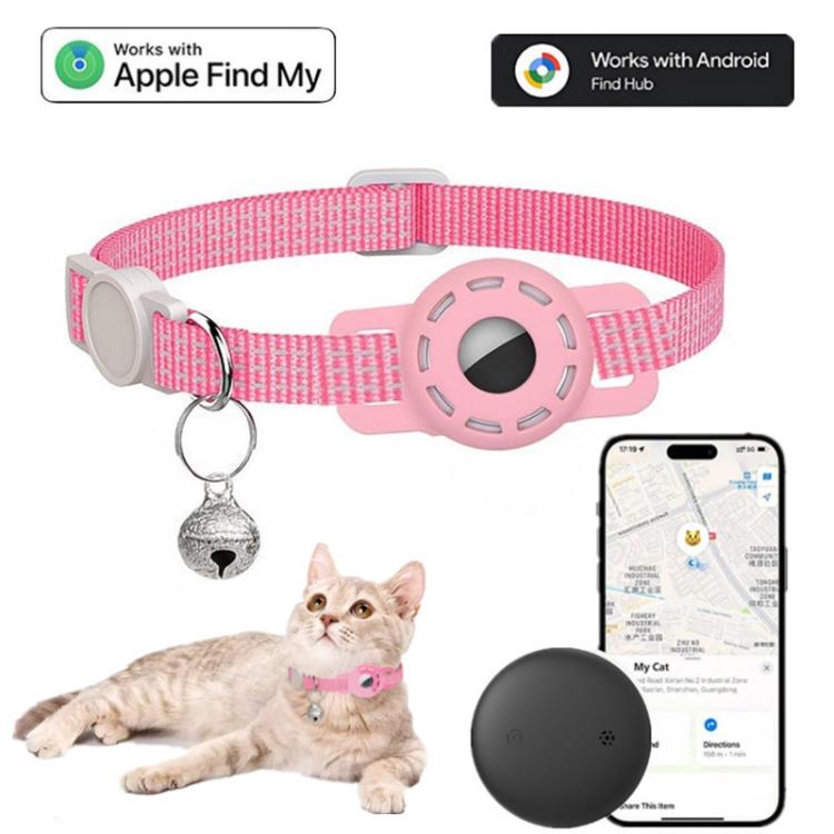 Pet Cat Tracker Collar With S10 GPS Locator Compatible with Apple Find My
